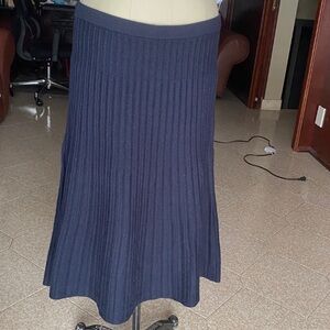 Jones New York Dark Blue wool blend A-Line Skirt